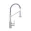 Robinet de cuisine à poignée simple 19 po d'Uniwa (finition nickel brossé)-126278895