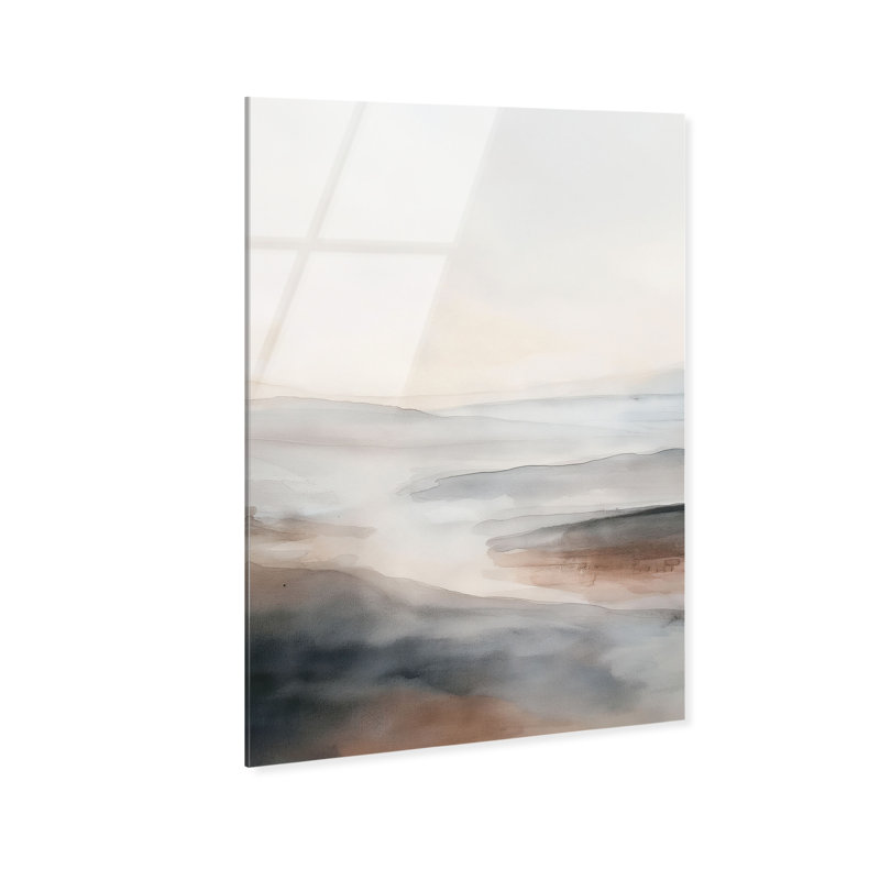 Desert Mirage High-Gloss Frameless Acrylic Glass Wall Art Abstract Print by Oliver Gal, Ready to Hang, 10 x 15, 15"H x 10"W