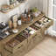 Buffet en bois manufacturé l 59,1 po avec tablettes réglables -1287105777