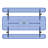96" Rectangular Picnic Tables Blue-27170411