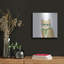 Art mural en métal luxueux «Cool Cat IV» par Grace Popp, 12 po x 12 po