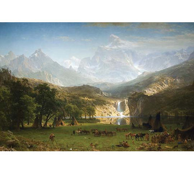 « rocky mountains landers peak » par alfred bierstadt-impression