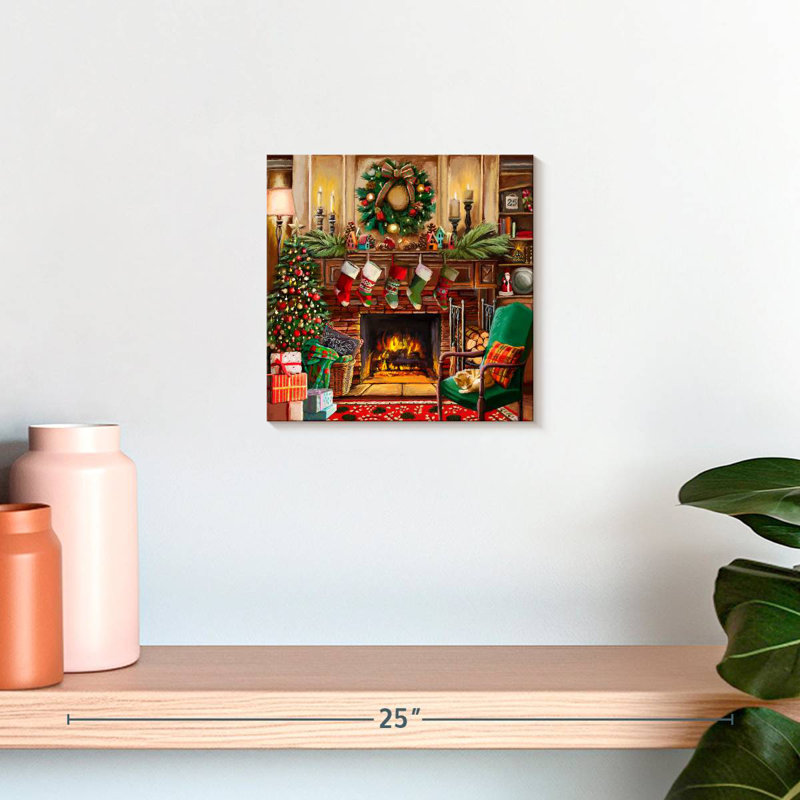 Foyer de Noël Lelend, H 10 po x l 10 po