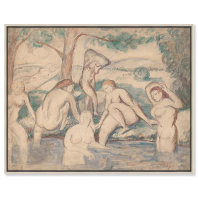 Bathers, c. 1905 Canvas Vintage Art Prints by Art Remedy