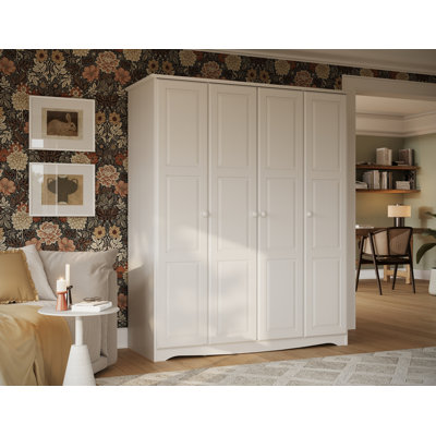 Arieyana 100% Solid Wood Regal Wardrobe Armoire