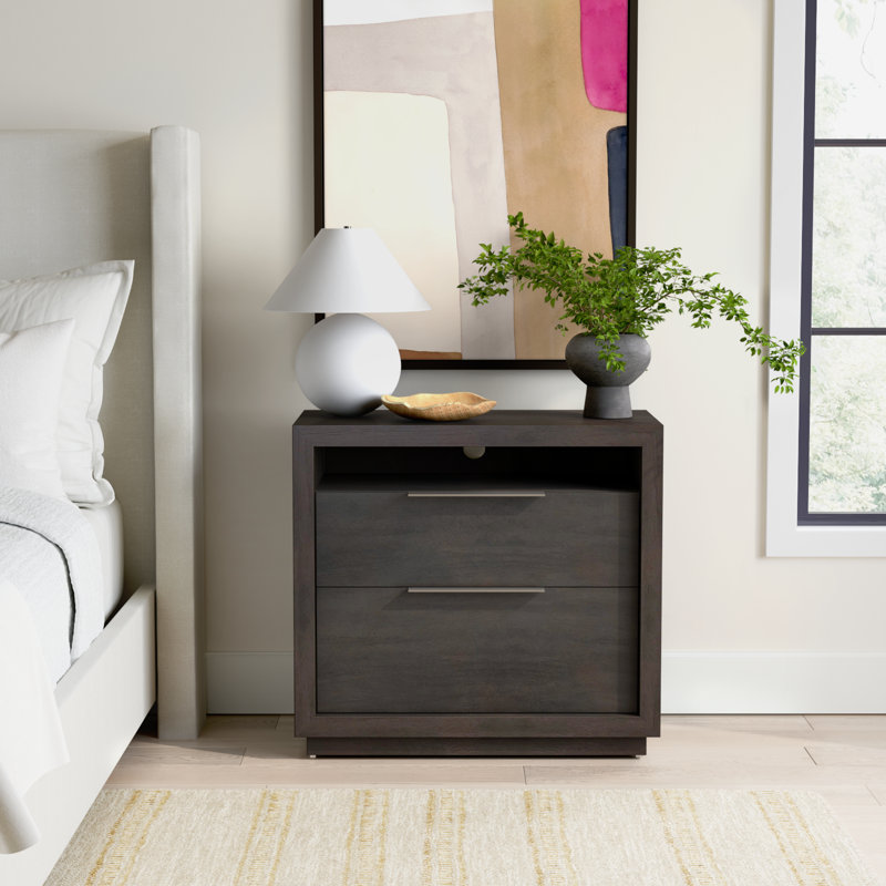 Eloise 2 - Drawer 32" Nightstand, Basalt Gray