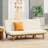 Wood Daybed With Water- Cushions And Stylish Slat Paneling, Convertible, 76.02 X 42.28 12.38, Beige Color Convertible Function Cushions, Panels, 76.02W 42.28D 12.38H,