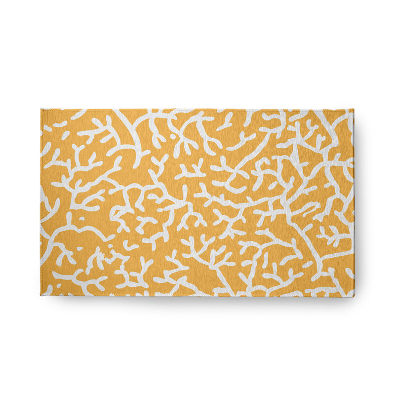 Bitner Chenille Abstract Indoor / Outdoor Rug, Rectangle 1'6" x 2'6"