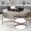 Table basse Weyton brun clair et champagne
