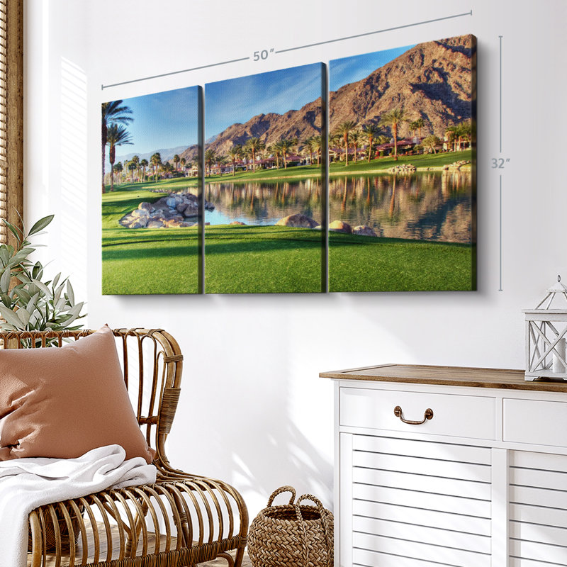 «Golf Course In Palm Springs» sur toile, H 32 po x l 50 po