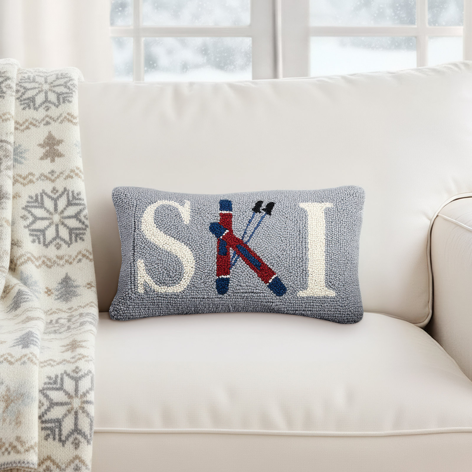 16" x 9" Wool Pillow Cover