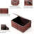 Bamboo Decorative Storage Boxes - Set Of 3 Woven Lined Storage Basket With Lids, Retro Brown Wicker Lidded Baskets For Home Kitchen Shelf Organizer Decor