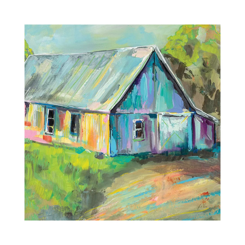 Going To The Country by Jeanette Vertentes - Wrapped Canvas Gallery-Wrapped Canvas Giclée, 30.48cm H x 30.48cm W