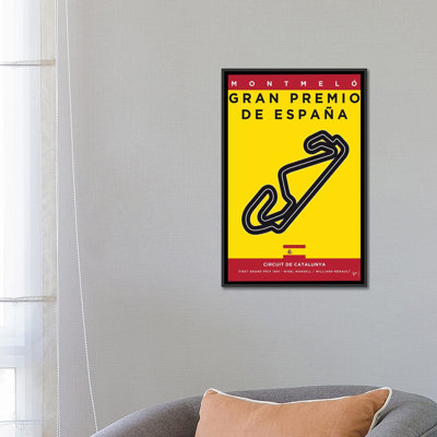 " F1 Catalunya Race Track Minimal Poster " by Chungkong