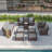 9 Pieces Patio Set with 28'' Fire Pit Table, PE  Rattan Patio Sofa Set With Ottomans and Sturdy Frame-991744267