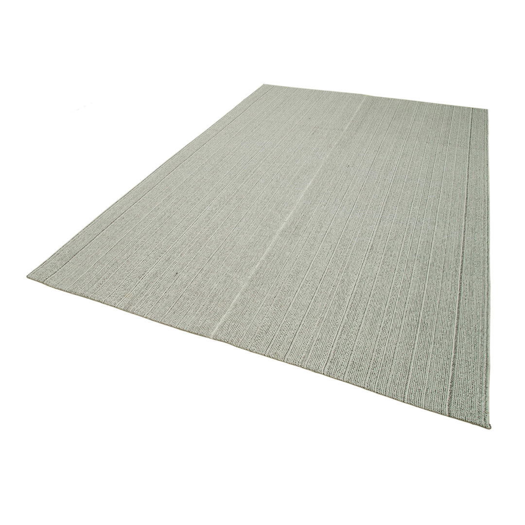 Vintage Flatweave Beige Vintage Wool Handmade Area Rug