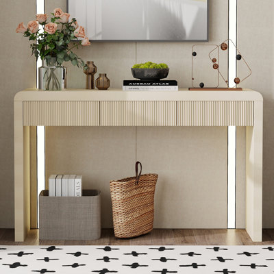 Console rustique avec tiroirs