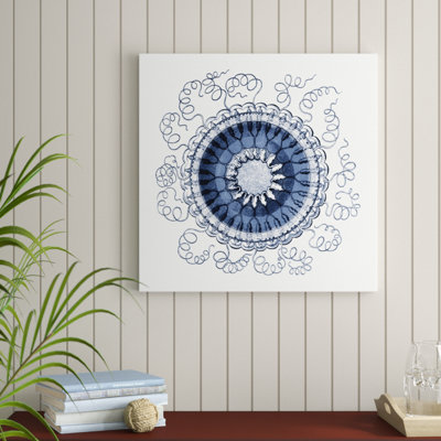Navy Ocean Gems III by Vision Studio - Wrapped Canvas Painting