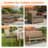 Outdoor Cushion Set of 2, Rainproof & 3-Year Fade Resistant Patio Furniture Cushions with Removable Cover and Adjustable Ties for Garden-8538523-8538521