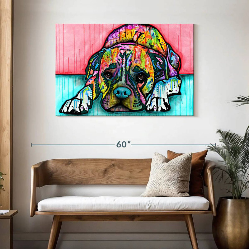 Brampt Lying Boxer, 30" H x 45" W