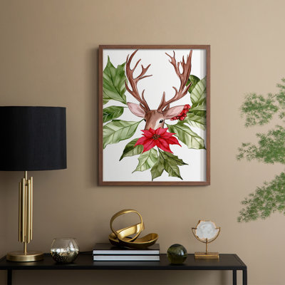«Christmas Holiday Art DCCCL», reproduction encadrée - bois massif