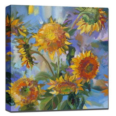 Layfield Sunflower Modern Outdoor Canvas Art