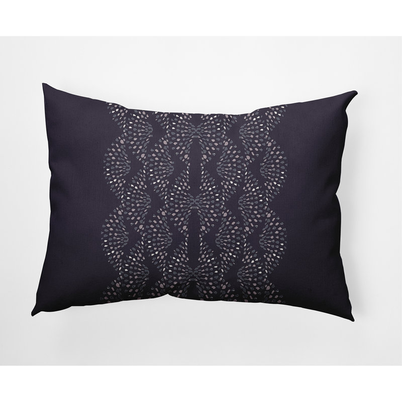 Coussin lombaire à pois, Violet