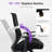 Swivel Desk Chair With Adjustable Armrests, Task Chair With Ergonomic Mesh Back And 5.5" Thick Cushion For Home Office-597966665
