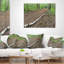Coussin lombaire Landscape Birch on the Track