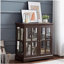 Vitrine à DEL, vitrine rétro avec tablettes réglables et armoire de style rétro avec portes grillagées pour une présentation exquise.