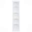 Étagère d'angle moderne de 83,4 po de hauteur, bibliothèque d'angle à 5 niveaux avec éclairage à DEL, étagère de rangement sur pied, présentoir de plante à angle ouvert pour petit espace de salon, coin mural, bureau personnel, blanc