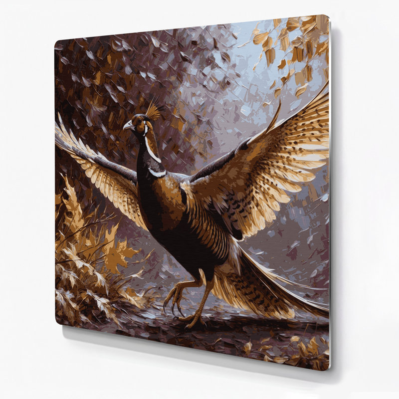 Art mural en métal oiseaux, H 12 po x l 12 po