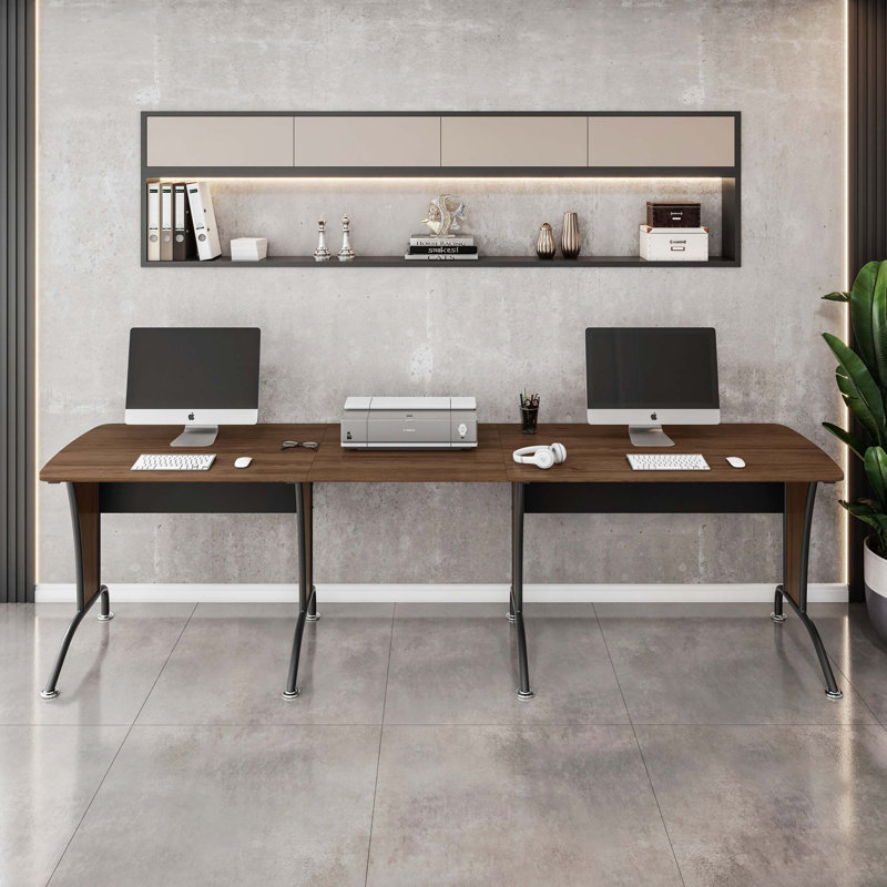 Bureau de luxe en forme de L avec option de bureau d'équipe en ligne