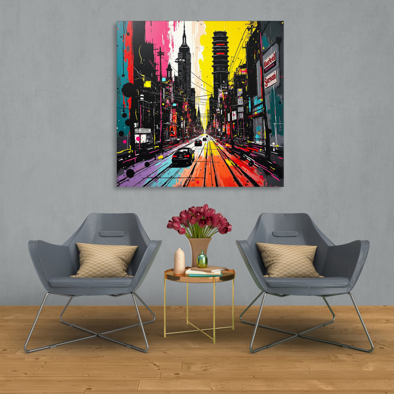 Electric Avenue, 42" H x 42" W