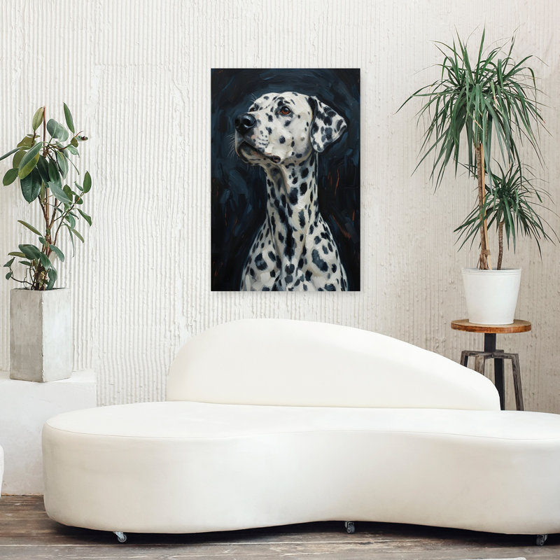 Dalmatian Dogs Modern Dog, art mural, H 36 po x l 24 po