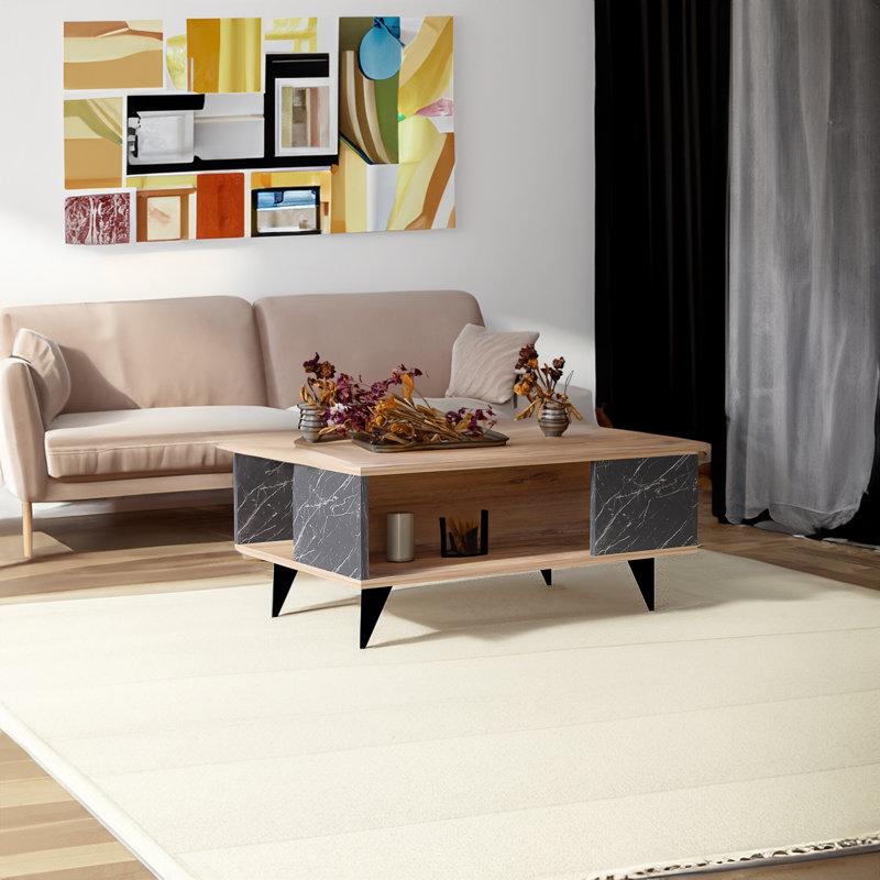 Table basse à 4 pieds avec rangement Kainalu