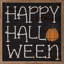Happy Halloween - citrouille noire-893114936