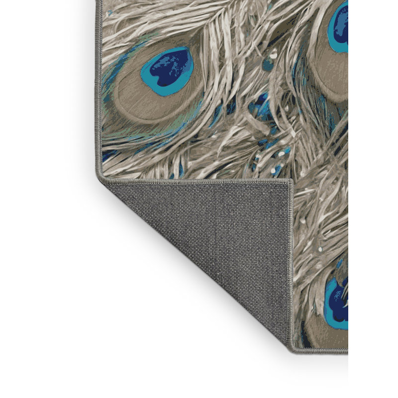 Tapis gris soyeux et moelleux, Carré 3 pi