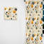 Neutre fleurs beiges motif boho IV - rideau boho - rideau obscurcissant abstrait - 1 panneaux-107563955