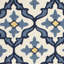 Tapis marocain intérieur et extérieur bleu fait à la main Edinburgh-17967044