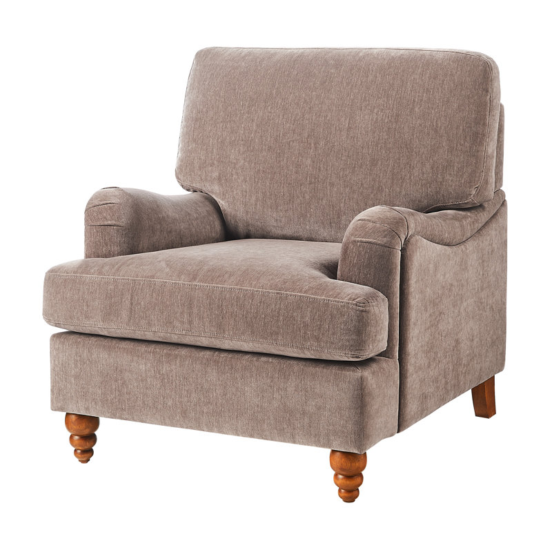 Chaise avec accoudoirs Candor, Brun