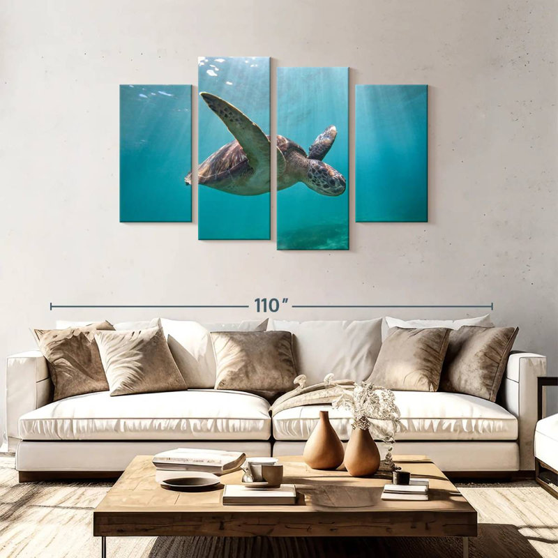 Tortue de mer Brampt Martinique, H 48 po x l 75 po