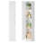 Armoire de rangement 74 po avec 4 tablettes réglables