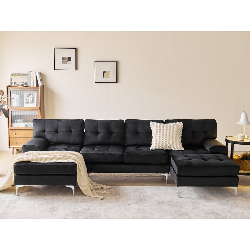 3-Piece Reversible Modular Sectional Sofa Couch