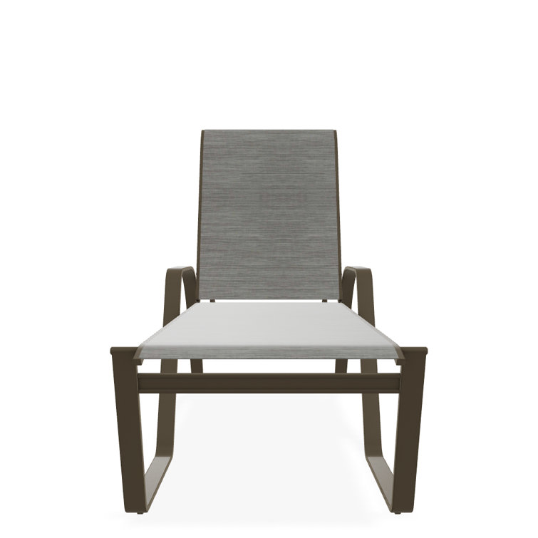 Holna Outdoor Rust-Resistant Metal Chaise Lounge
