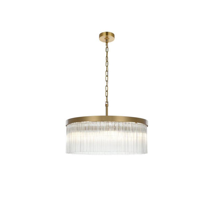 Lustre Lu 24 pouces , Or satiné
