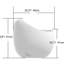 Modern Ceramic Toilet With Egg Shape - Glossy White, 1.28 Single Flush, Efficient Water Usage White Flush Shape, , Comfortable Seat