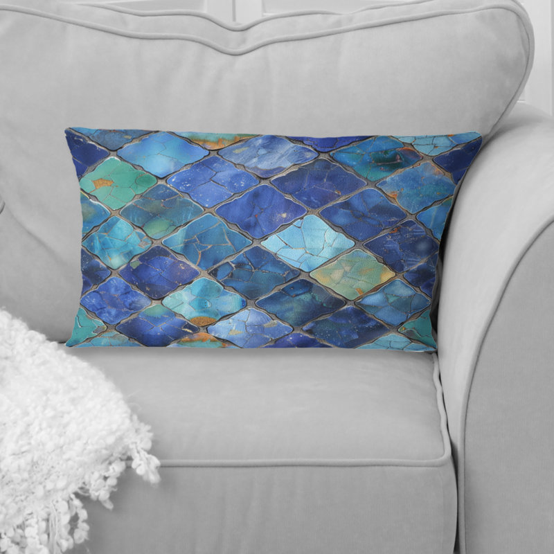 Coussin lombaire Blue Tiles II - Tiles