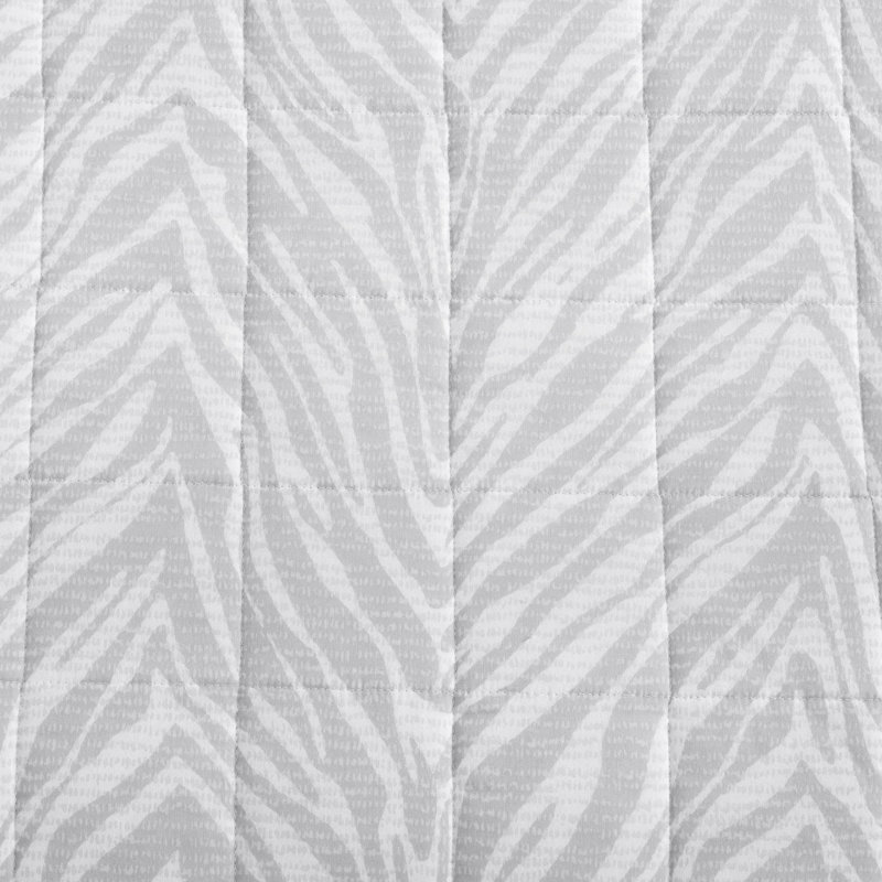 Ensemble de courtepointe Kenneth Cole Urban Zebra, Courtepointe pour grand lit + 2 taies décoratives