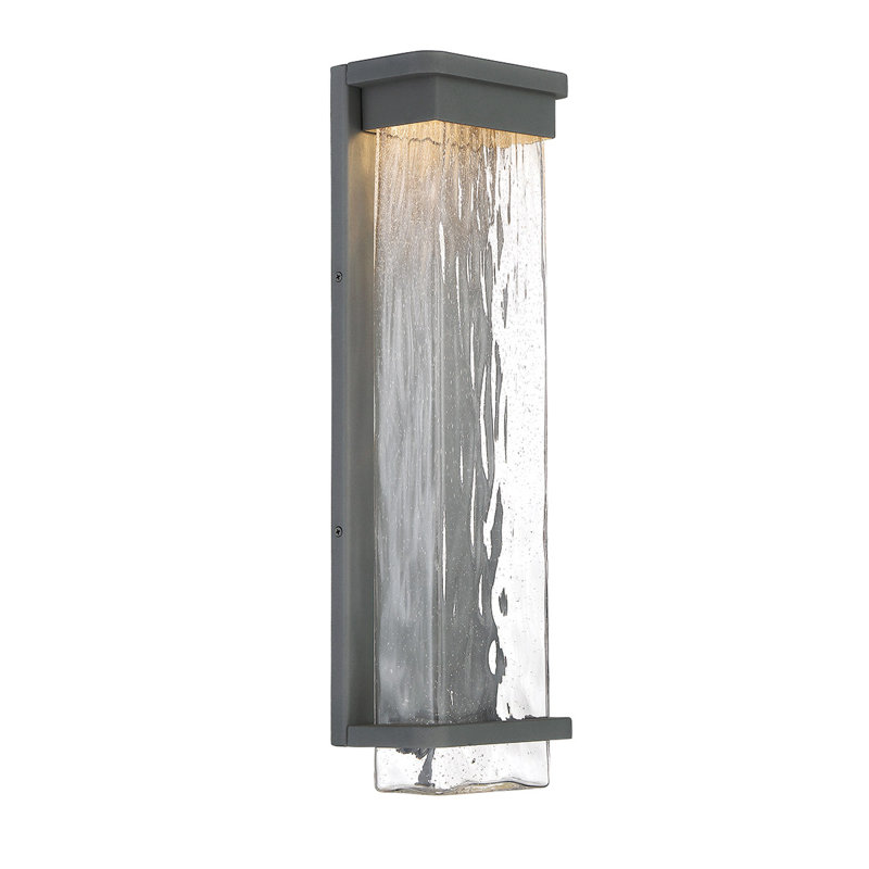 Vitrine LED Outdoor Flush Mount, Black, 21" H x 6.5" W x 4" D